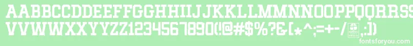 MixivaDustyDemo Font – White Fonts on Green Background