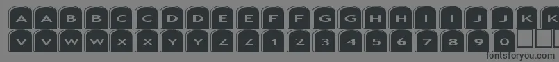 Asgravestones2 Font – Black Fonts on Gray Background
