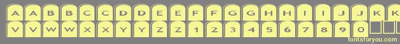 Asgravestones2 Font – Yellow Fonts on Gray Background