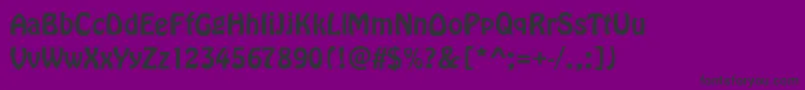 HoboRegular Font – Black Fonts on Purple Background