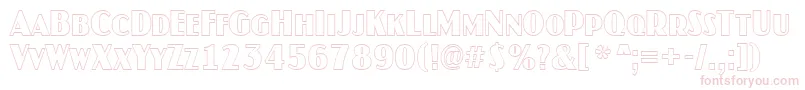 JaspercapsotlnrRegular Font – Pink Fonts on White Background