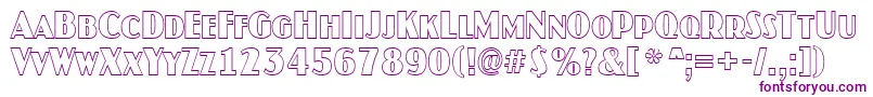 JaspercapsotlnrRegular Font – Purple Fonts on White Background