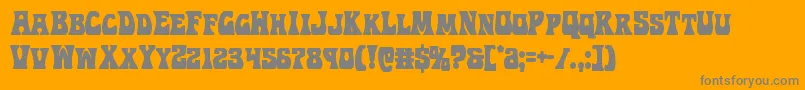 フォントHippocketcond – オレンジの背景に灰色の文字