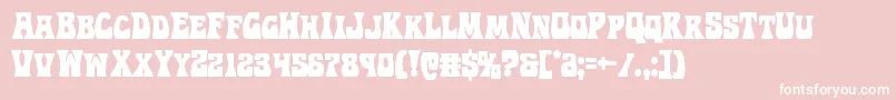 Hippocketcond Font – White Fonts on Pink Background