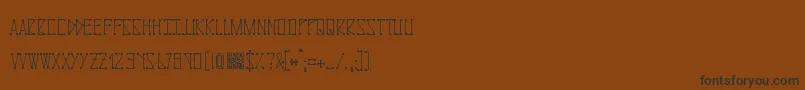 Moleculan Font – Black Fonts on Brown Background