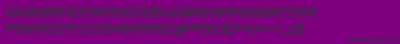 ComicZineTt Font – Black Fonts on Purple Background