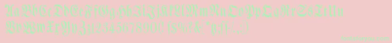 Spacewinningfrax Font – Green Fonts on Pink Background