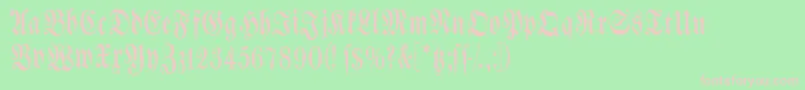Spacewinningfrax Font – Pink Fonts on Green Background