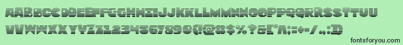 Zounderkitegrad Font – Black Fonts on Green Background