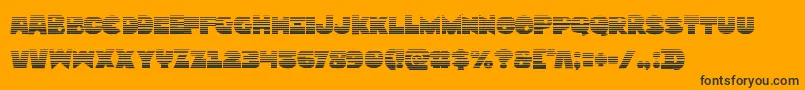 Zounderkitegrad Font – Black Fonts on Orange Background