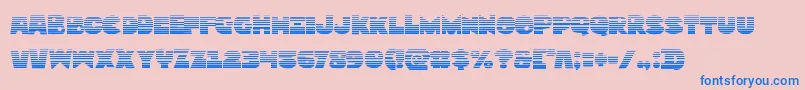 Zounderkitegrad Font – Blue Fonts on Pink Background
