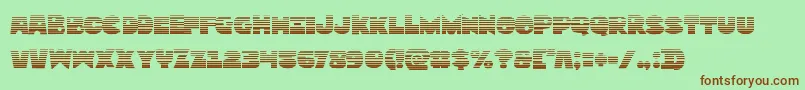 Zounderkitegrad Font – Brown Fonts on Green Background