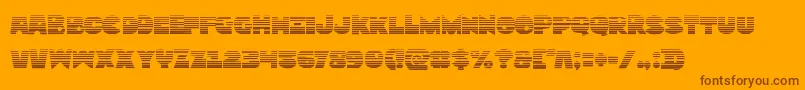 Zounderkitegrad Font – Brown Fonts on Orange Background