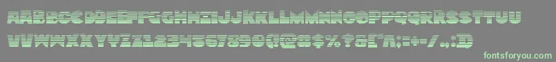 Zounderkitegrad Font – Green Fonts on Gray Background