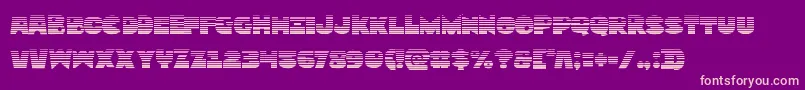 Zounderkitegrad Font – Pink Fonts on Purple Background