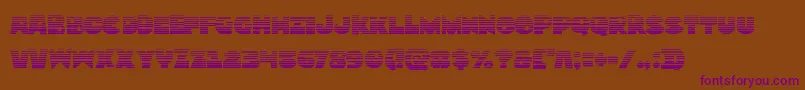 Zounderkitegrad Font – Purple Fonts on Brown Background