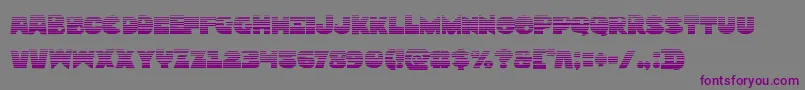 Zounderkitegrad-Schriftart – Violette Schriften auf grauem Hintergrund