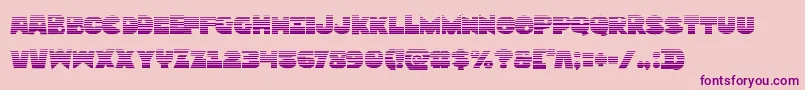 Zounderkitegrad Font – Purple Fonts on Pink Background