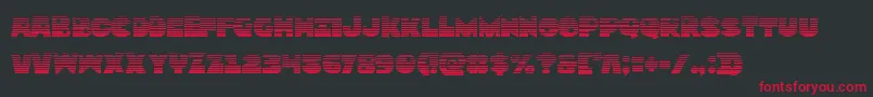 Zounderkitegrad Font – Red Fonts on Black Background