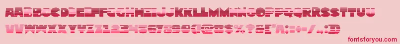 Zounderkitegrad Font – Red Fonts on Pink Background