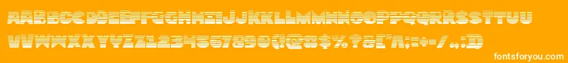 Zounderkitegrad Font – White Fonts on Orange Background