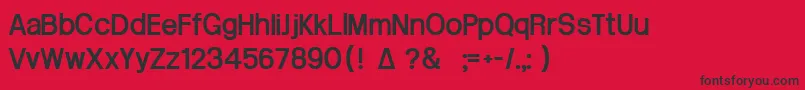 Arctik3.5 Font – Black Fonts on Red Background