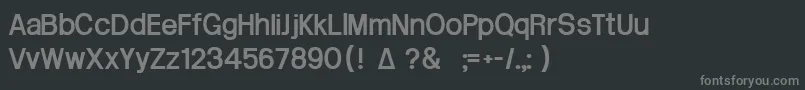 Arctik3.5 Font – Gray Fonts on Black Background