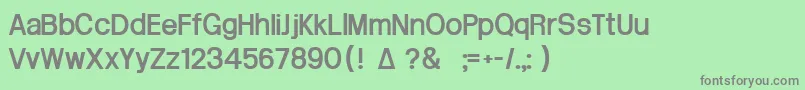 フォントArctik3.5 – 緑の背景に灰色の文字