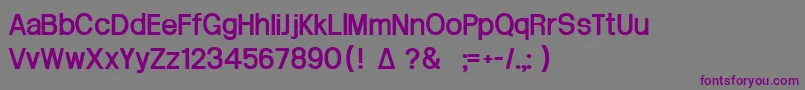 フォントArctik3.5 – 紫色のフォント、灰色の背景