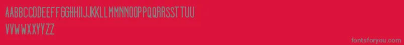 Weitere Informationen zur Dooodleistabold-Schriftart Dooodleistabold-Schriftart – Graue Schriften auf rotem Hintergrund