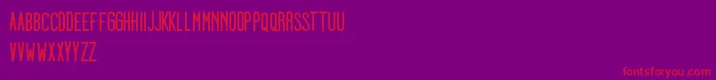 Dooodleistabold Font – Red Fonts on Purple Background