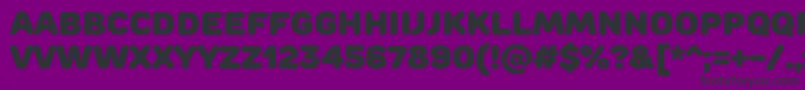 Шрифт RoundsBlack – чёрные шрифты на фиолетовом фоне