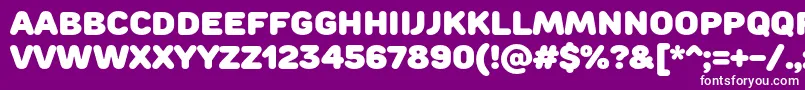 En savoir plus sur la police RoundsBlack Police RoundsBlack – polices blanches sur fond violet