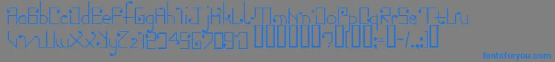 fuente Torn – Fuentes Azules Sobre Fondo Gris