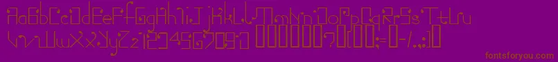 Torn Font – Brown Fonts on Purple Background