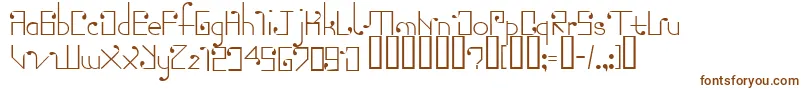 Шрифт Torn – коричневые шрифты на белом фоне
