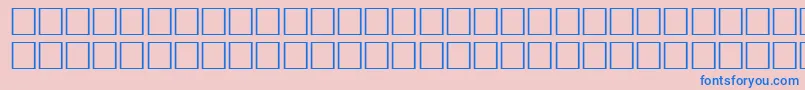 NaughtyRegular Font – Blue Fonts on Pink Background