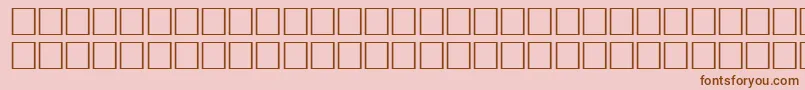 フォントNaughtyRegular – ピンクの背景に茶色のフォント