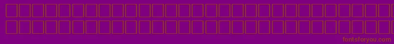 Шрифт NaughtyRegular – коричневые шрифты на фиолетовом фоне