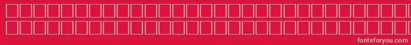 フォントNaughtyRegular – 赤い背景にピンクのフォント