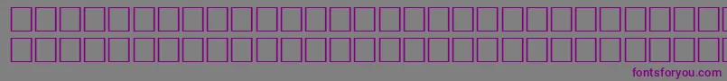 フォントNaughtyRegular – 紫色のフォント、灰色の背景