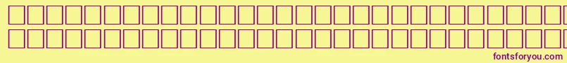 NaughtyRegular-fontti – violetit fontit keltaisella taustalla