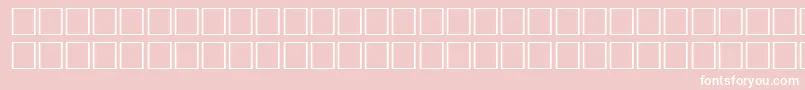 Fonte NaughtyRegular – fontes brancas em um fundo rosa