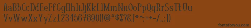 Rutan Font – Black Fonts on Brown Background