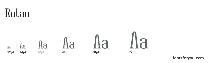 Rutan Font Sizes