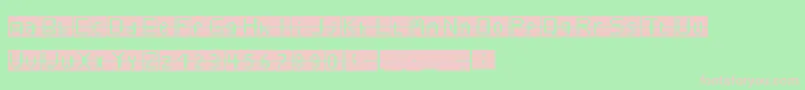 fuente Buble – Fuentes Rosadas Sobre Fondo Verde