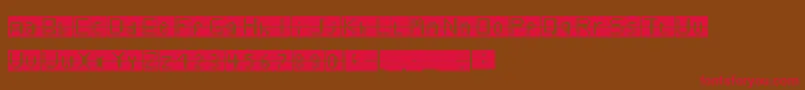 Buble Font – Red Fonts on Brown Background