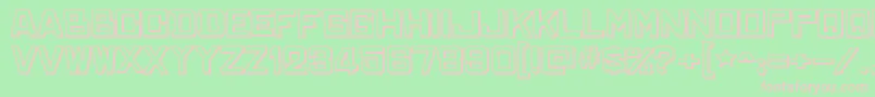 ChineserockswshRegular Font – Pink Fonts on Green Background