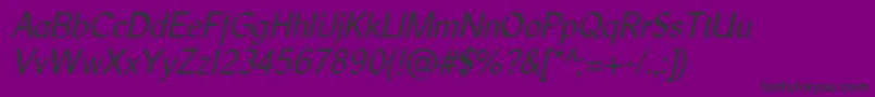 LibrisadfstdItalic Font – Black Fonts on Purple Background