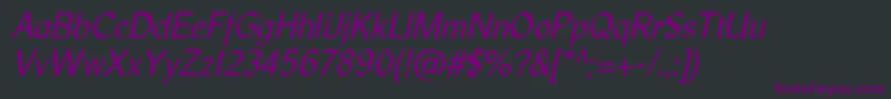 LibrisadfstdItalic Font – Purple Fonts on Black Background